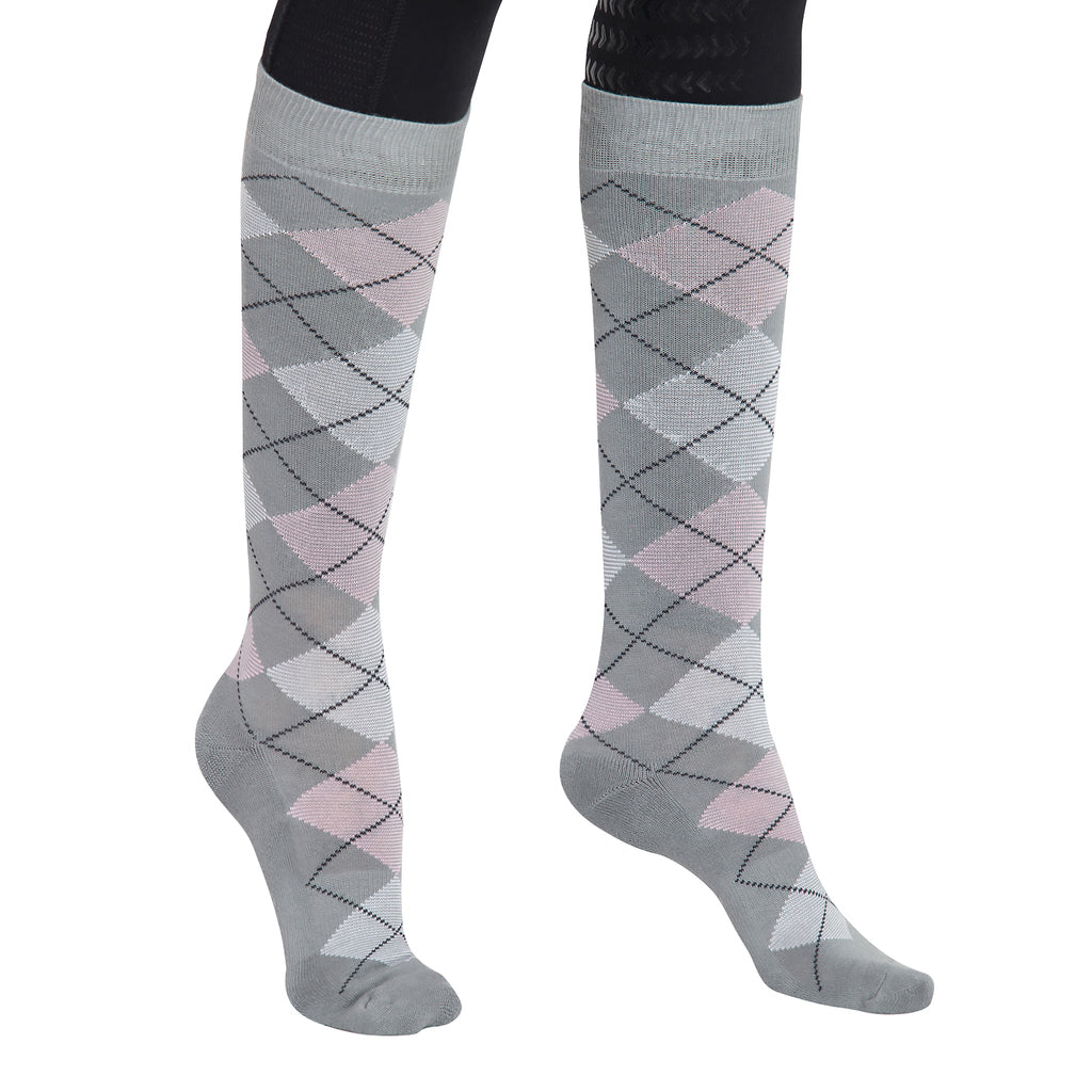 TuffRider Ladies Bamboo Argyle Knee Hi Socks_7