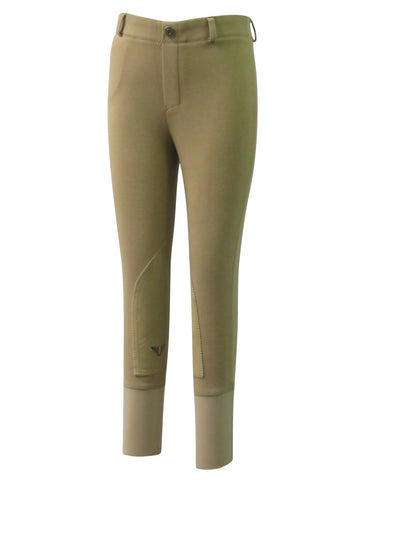 TuffRider Children's Cotton Pull-On Knee Patch Breeches - Breeches.com