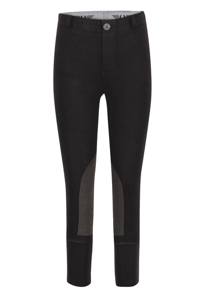 TuffRider Children's Cotton Pull-On Knee Patch Breeches - Breeches.com