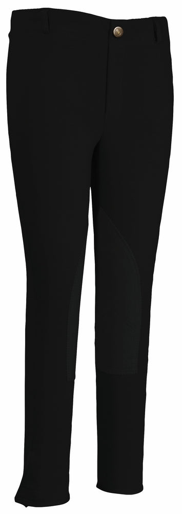 TuffRider Children's Cotton Pull-On Knee Patch Breeches - Breeches.com