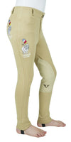 TuffRider Children's Thelwell Sweep Embroidered Pull-On Knee Patch Jods - Breeches.com