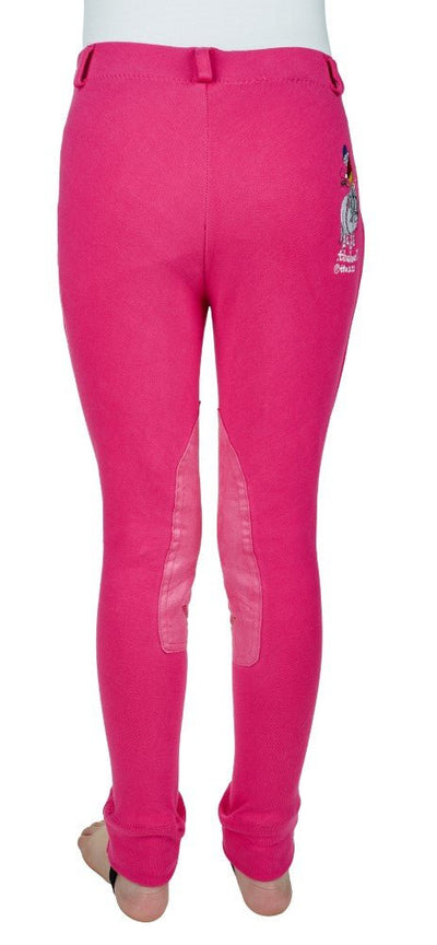 TuffRider Children's Thelwell Sweep Embroidered Pull-On Knee Patch Jods - Breeches.com