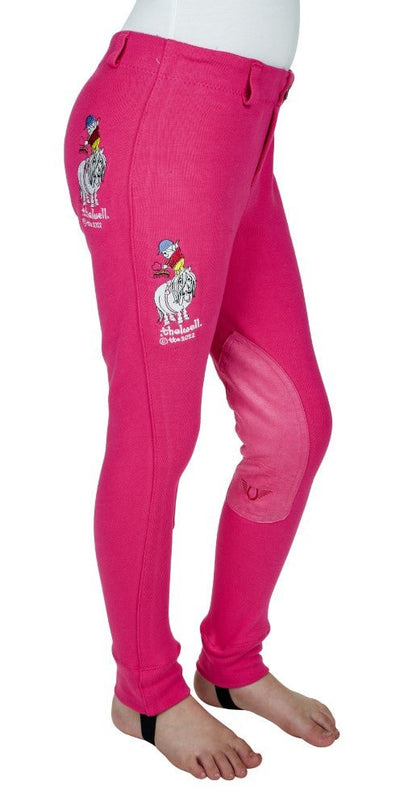 TuffRider Children's Thelwell Sweep Embroidered Pull-On Knee Patch Jods - Breeches.com
