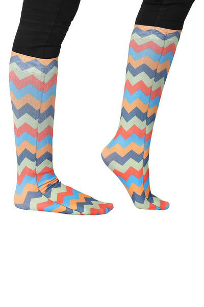 TuffRider Ladies CoolMax Printed Boot Socks - Breeches.com