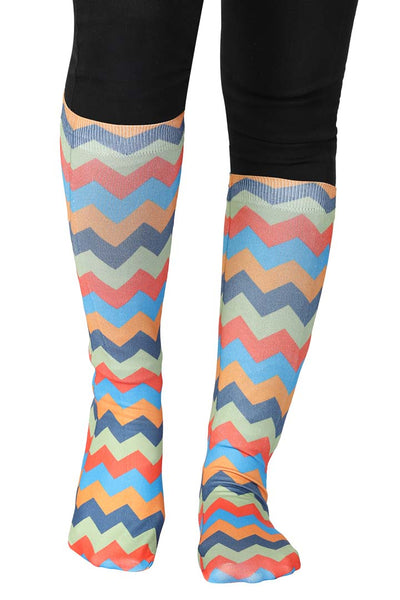 TuffRider Ladies CoolMax Printed Boot Socks - Breeches.com