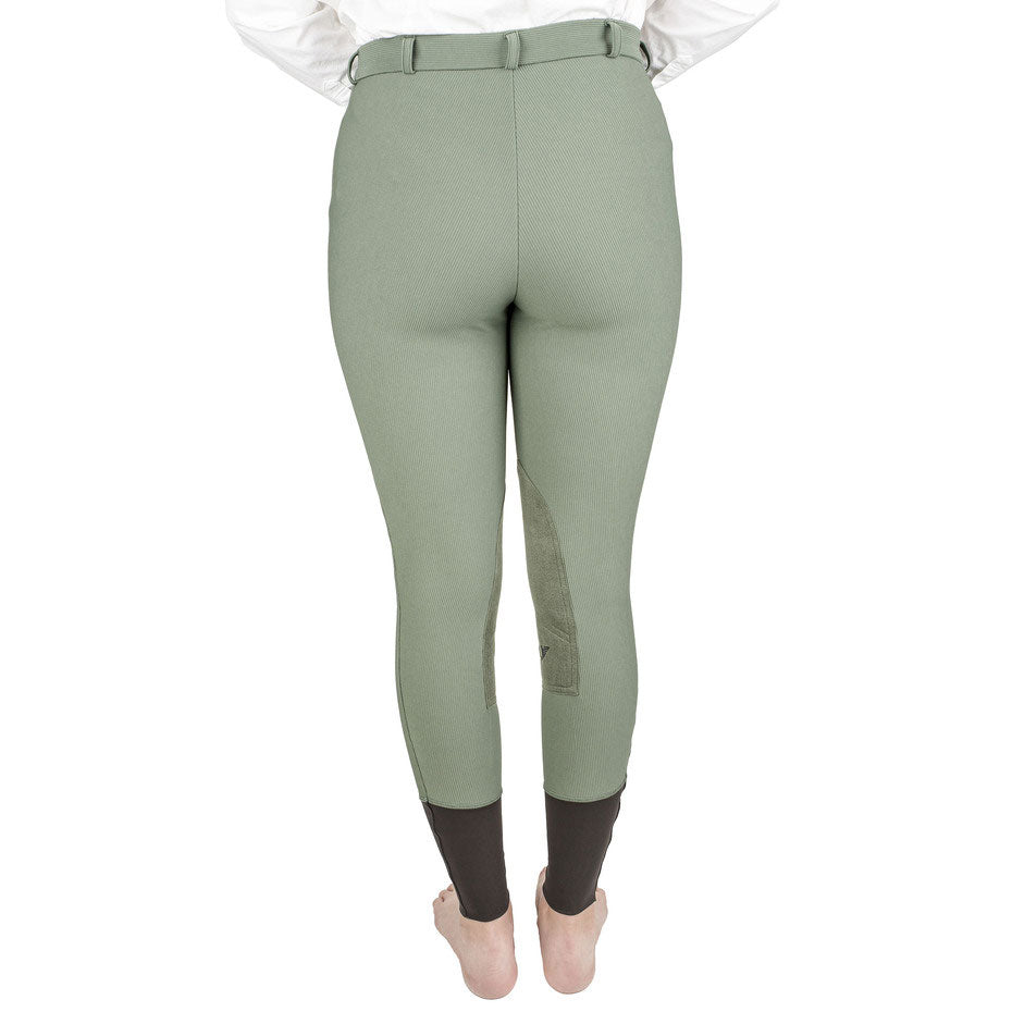 TuffRider Ladies Ribb Knee Patch Breeches - Breeches.com