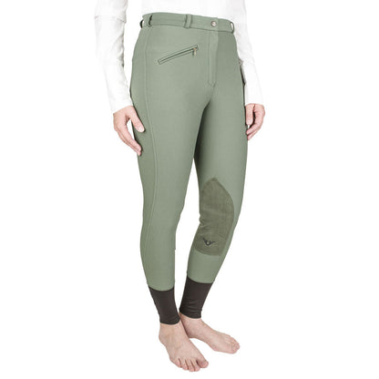 TuffRider Ladies Ribb Knee Patch Breeches - Breeches.com