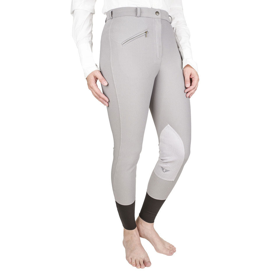 TuffRider Ladies Ribb Knee Patch Breeches - Breeches.com