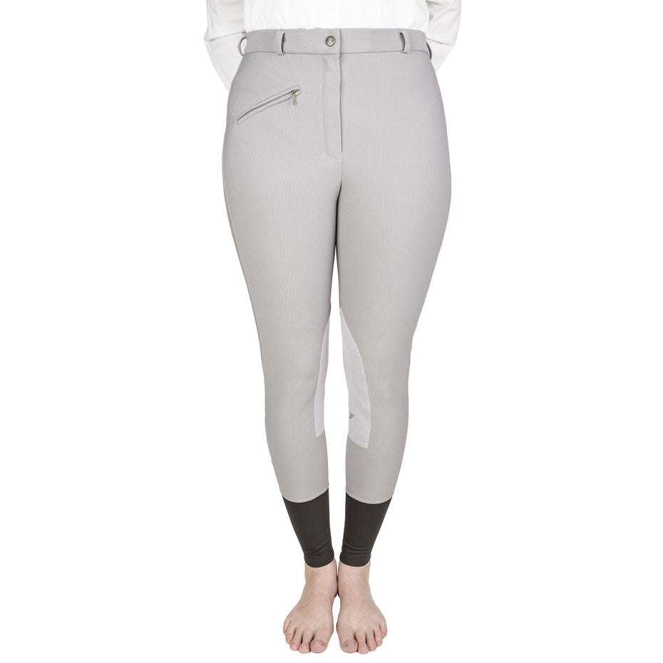 TuffRider Ladies Ribb Knee Patch Breeches - Breeches.com