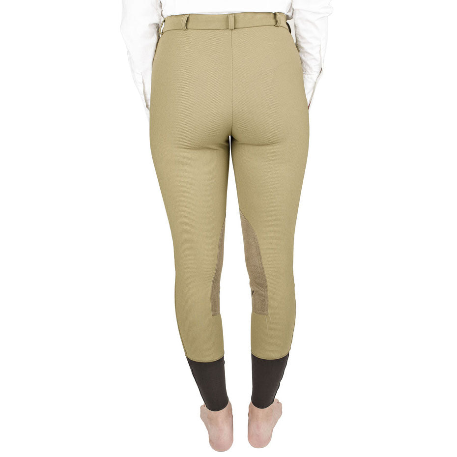 TuffRider Ladies Ribb Knee Patch Breeches - Breeches.com