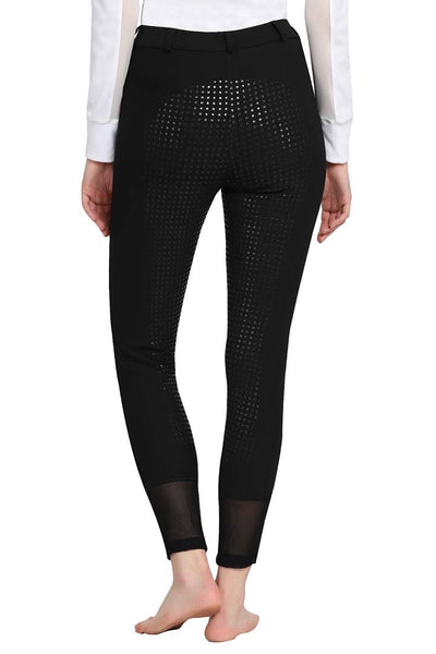Tuffrider Tiffany Ribbed Breech With Silicone Full Seat - Breeches.com