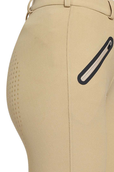 Tuffrider Tiffany Ribbed Breech With Silicone Full Seat - Breeches.com