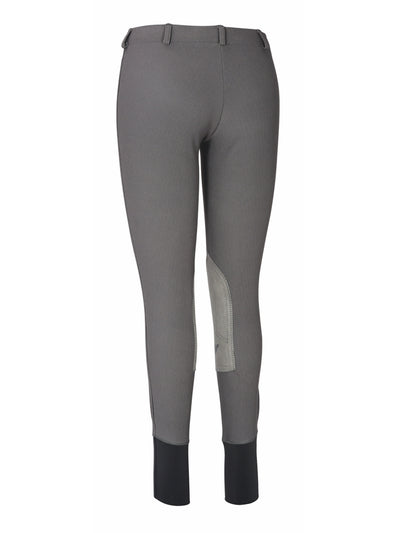 TuffRider Ladies Ribb Lowrise Pull-On Knee Patch Breeches - Breeches.com