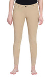 TuffRider Ladies Ribb Lowrise Pull-On Knee Patch Breeches - Breeches.com