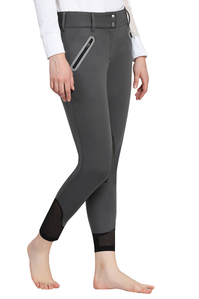 TUFFRIDER LADIES YETI SOFT SHELL KNEE PATCH BREECHES - Breeches.com