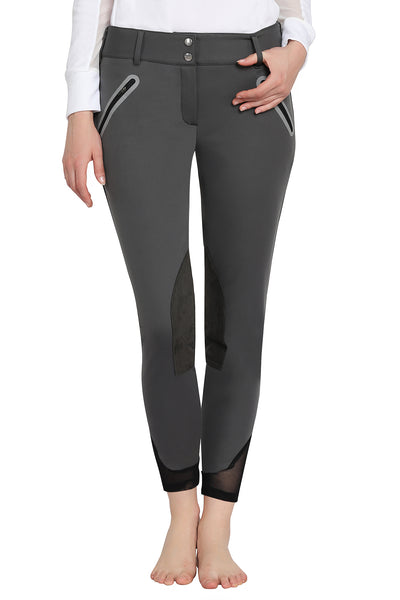 TUFFRIDER LADIES YETI SOFT SHELL KNEE PATCH BREECHES - Breeches.com
