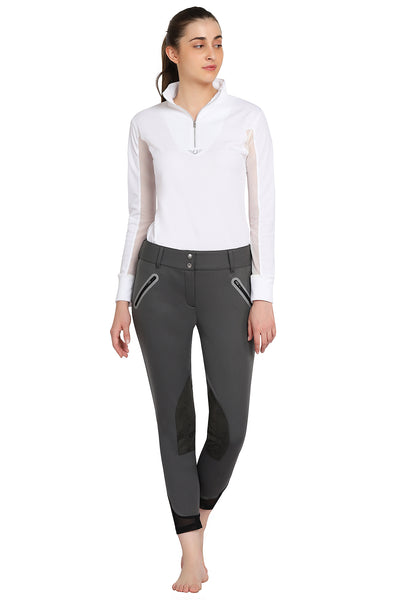 TUFFRIDER LADIES YETI SOFT SHELL KNEE PATCH BREECHES - Breeches.com