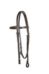 TuffRider WESTERN BROWBAND HEADSTALL WITH CHICAGO SCREW BIT ENDS - Breeches.com