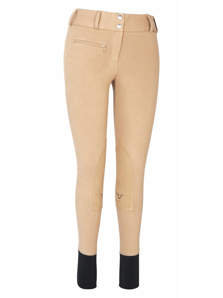 TuffRider Ladies Cotton Lowrise Wide Waistband Breeches (Long) - Breeches.com