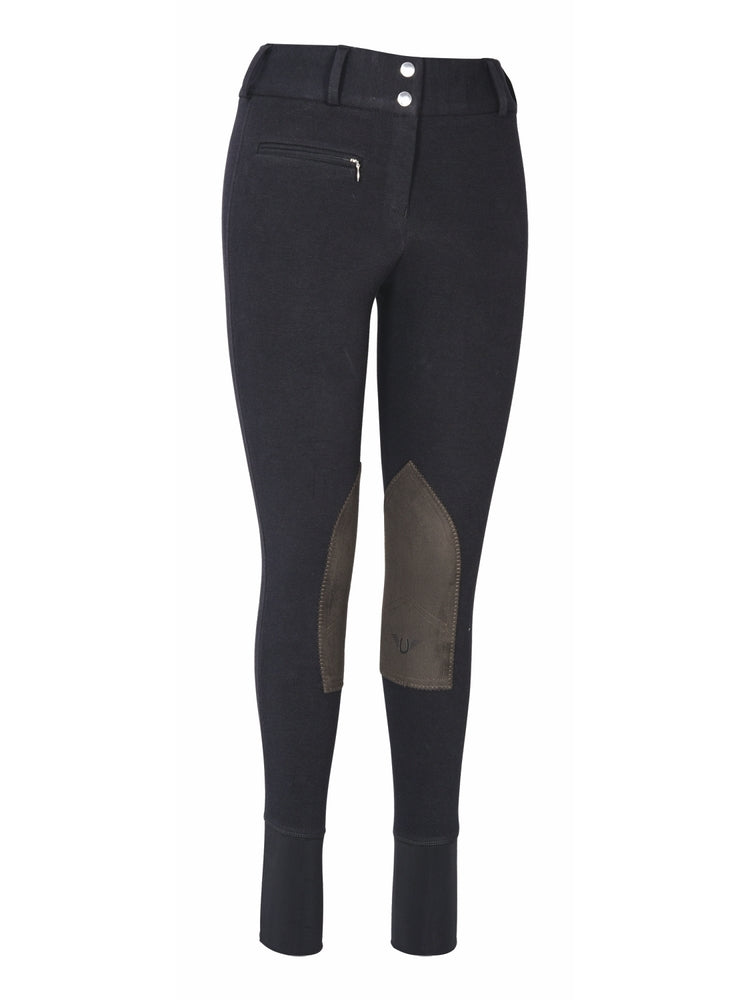 TuffRider Ladies Cotton Lowrise Wide Waistband Breeches (Long) - Breeches.com
