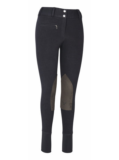 TuffRider Ladies Cotton Lowrise Wide Waistband Breeches (Long) - Breeches.com