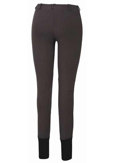 TuffRider Ladies Starter Lowrise Pull-On Knee Patch Breeches - Breeches.com