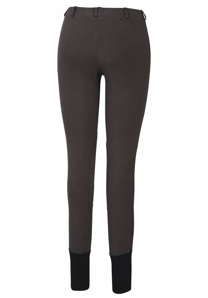 TuffRider Ladies Starter Lowrise Pull-On Knee Patch Breeches - Breeches.com