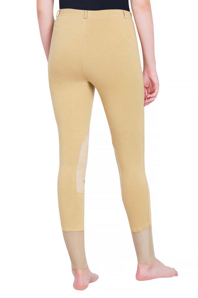 TuffRider Ladies Starter Lowrise Pull-On Knee Patch Breeches - Breeches.com