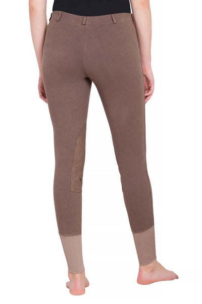 TuffRider Ladies Starter Lowrise Pull-On Knee Patch Breeches - Breeches.com
