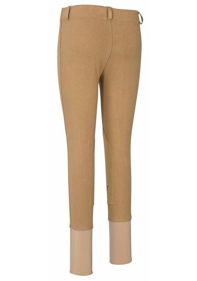 TuffRider Children's Starter Lowrise Pull-On Knee Patch Breeches - Breeches.com
