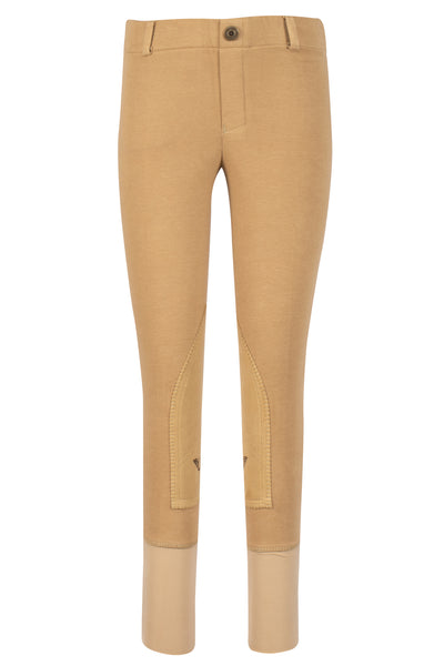 TuffRider Children's Starter Lowrise Pull-On Knee Patch Breeches - Breeches.com