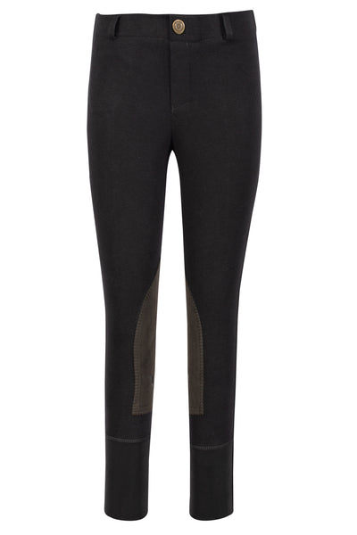 TuffRider Children's Starter Lowrise Pull-On Knee Patch Breeches - Breeches.com