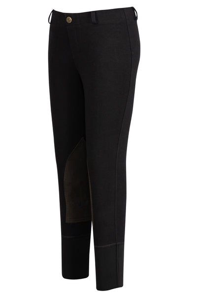 TuffRider Children's Starter Lowrise Pull-On Knee Patch Breeches - Breeches.com