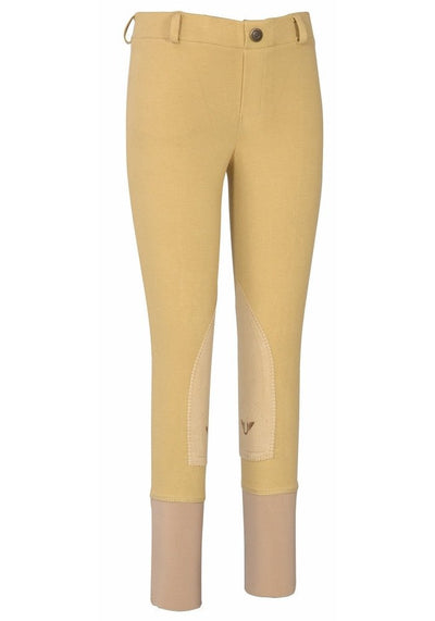 TuffRider Children's Starter Lowrise Pull-On Knee Patch Breeches - Breeches.com