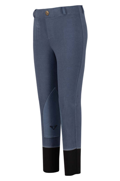 TuffRider Children's Starter Lowrise Pull-On Knee Patch Breeches - Breeches.com