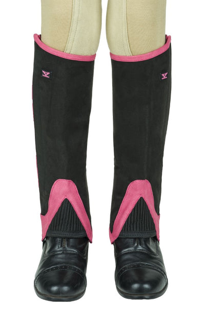 TuffRider Children's Keeneland Synthetic Half Chaps - Breeches.com