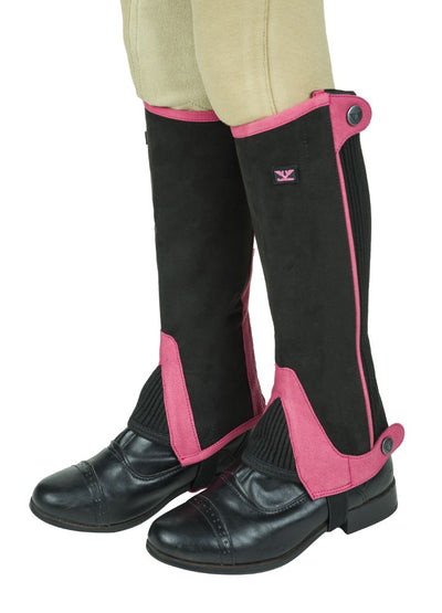 TuffRider Children's Keeneland Synthetic Half Chaps - Breeches.com