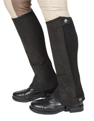 Tuffrider Ladies Saratoga Synthetic Half Chaps - Breeches.com