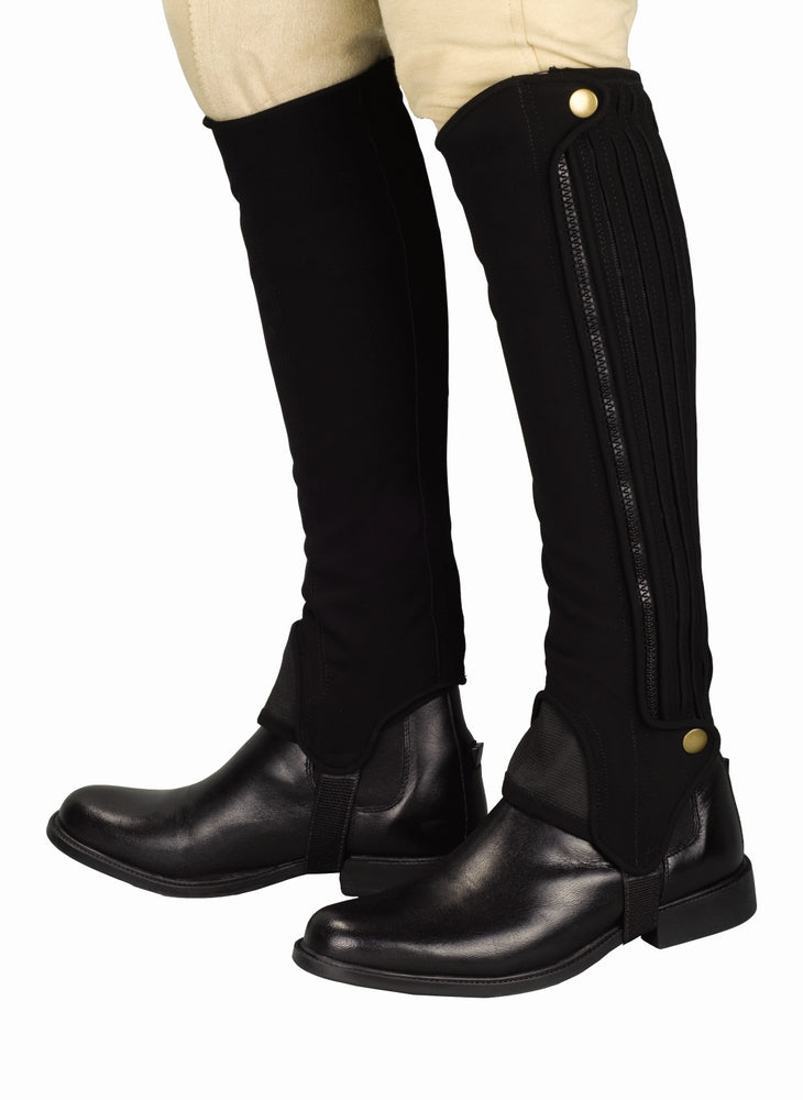 TuffRider Adult Grippy Nubuck Half Chaps - Breeches.com