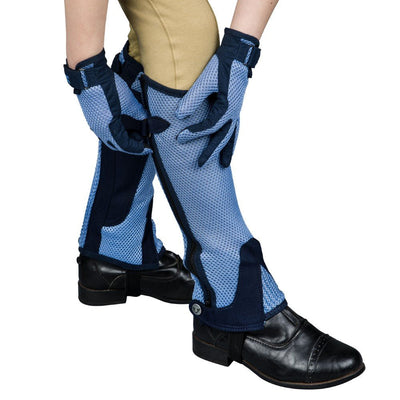 TuffRider Children's Double Up Air Mesh Half Chap and Glove Set - Breeches.com