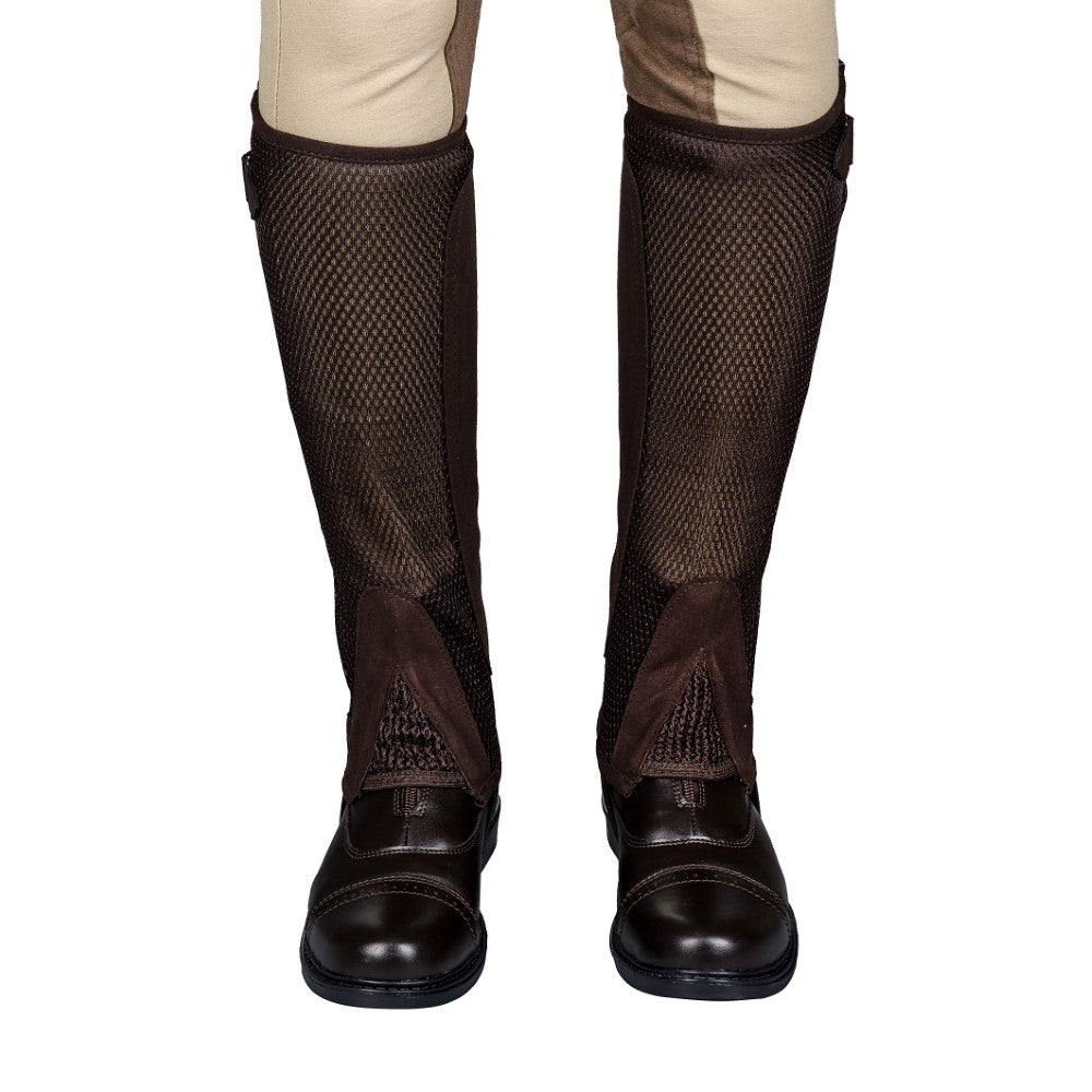 TuffRider Ladies Double Up Air Mesh Half Chap and Glove Set - Breeches.com