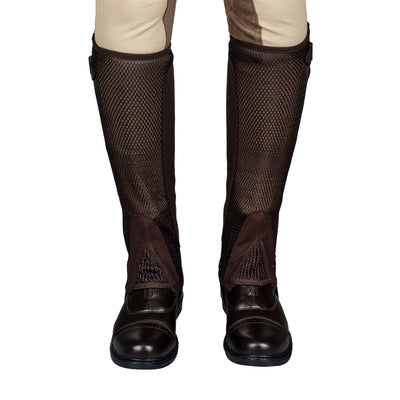 TuffRider Ladies Double Up Air Mesh Half Chap and Glove Set - Breeches.com