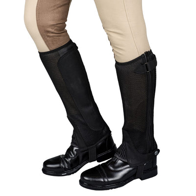 TuffRider Ladies Double Up Air Mesh Half Chap and Glove Set - Breeches.com