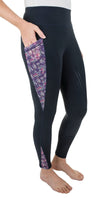 TuffRider Ladies Minerva 3 Season Printed Full Seat Tights - Breeches.com