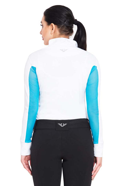 TuffRider Ladies Ventilated Technical Long Sleeve Sport Shirt - Breeches.com