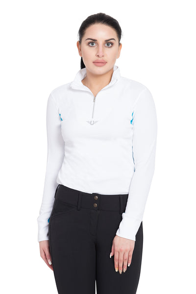 TuffRider Ladies Ventilated Technical Long Sleeve Sport Shirt - Breeches.com