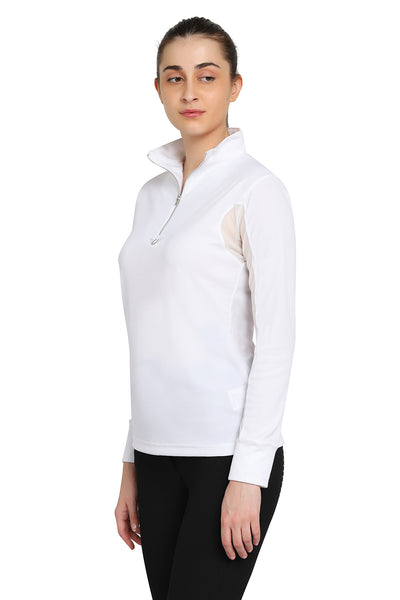 TuffRider Ladies Ventilated Technical Long Sleeve Sport Shirt - Breeches.com