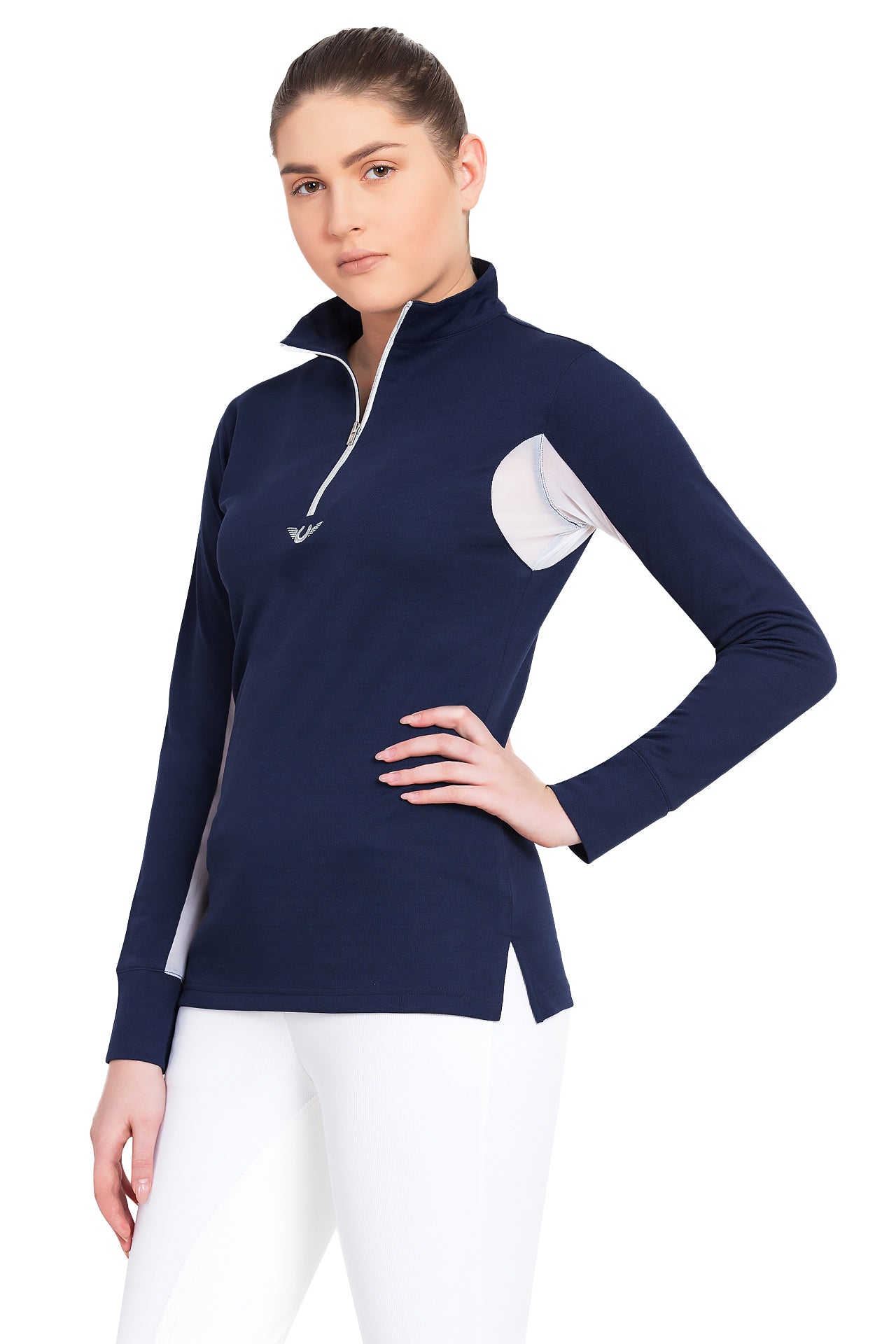 TuffRider Ladies Ventilated Technical Long Sleeve Sport Shirt - Breeches.com