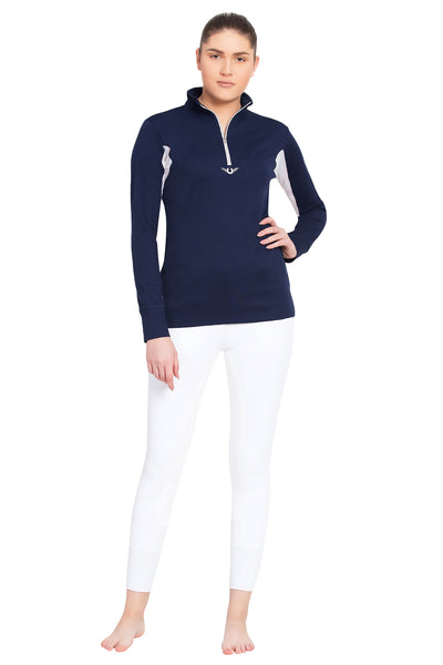 TuffRider Ladies Ventilated Technical Long Sleeve Sport Shirt - Breeches.com