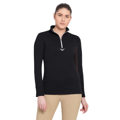TuffRider Ladies Ventilated Technical Long Sleeve Sport Shirt - Breeches.com